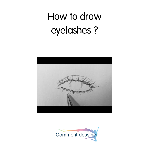 How to draw eyelashes